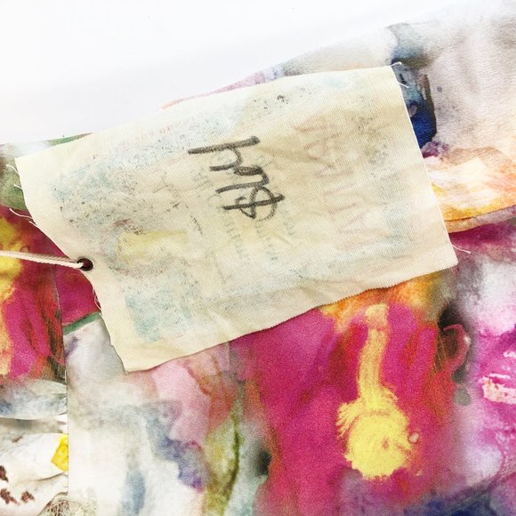 Aratta Watercolor Floral Lace Trimmed Camisole M - Picture 10 of 11